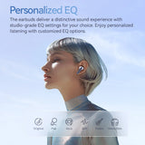 MeloBuds Neo TWS Earbuds - Wireless Bluetooth 5.3, LED Digital Power Display, Transparent Dual-Connection Headphones