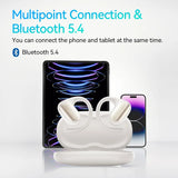 Crossky GTR2 Open-Ear Wireless Earphones: Bluetooth 5.4, EarHooks with Bass Boost, IPX5 Waterproof Sport Earbud, Multipoint Connection