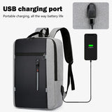 15.6" Nylon Laptop Backpack with USB Charging: Waterproof Travel Bag for Men