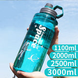 Transparent Plastic 1-Liter Sports Bottle: BPA-Free and Portable for Outdoor Travel, Perfect for Hydration on the Go