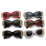 Timeless Sunglasses for Women - Trendy Snake Pattern, Perfect for Travel, Vintage Retro Style, UV400 Protection