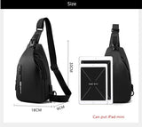 Waterproof Anti-theft Chest Bag: Perfect for Travel and Sports, this Nylon Messenger Bag Doubles as a Mobile Phone Crossbody Bag for Men