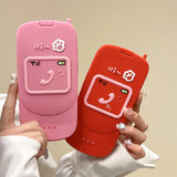 Adorable 3D Cat Paw and Heart Button Silicone Phone Case for iPhone 11, 12, 13, 14, 15 Pro Max