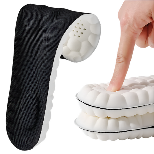 Elastic Latex Sports Insoles, Arch Support, Breathable, Shock-Absorbent