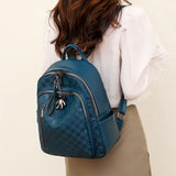 Stylish Women's PU Leather Backpack: Versatile Shoulder Bag Perfect for Leisure, Travel, Work, and Gifting