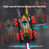 RC Drift F1 Car with LED Lights, Music, 2.4G Glove Gesture Control, Spray Stunt Feature, 4WD Electric Toy for Children