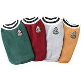 Autumn/Winter Pet Solid Color Costume: Christmas Sweater for Small Dogs and Kittens, Pullover Vest Clothes for Puppies