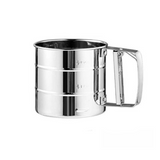 Stainless Steel Pastry Sifter Cup: 1 or 2PC Set for Baking Tools, Flour and Icing Sugar Mesh Sieve, Bakeware Strainer