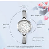 MEGIR Luxury Diamond Ladies Quartz Watch: Stylish Steel Bracelet Timepiece for Women