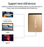 Portable External SSD: High-Speed Solid State Drive with USB 3.1/Type-C, 1TB and 2TB Options for PC, Mac, and Phone Storage