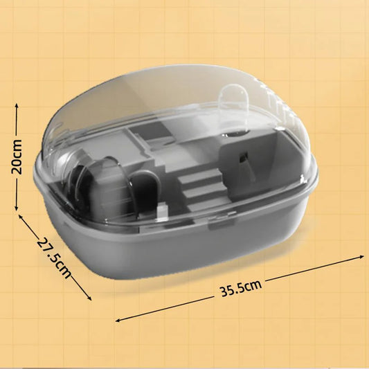 Hamster Cage Running Roller Skating Toy Transparent Castle Fun Home Suitable Mice Hamster Guinea Pig Small Animals Accessories