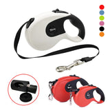 Durable Nylon Retractable Leash: Available in 3m, 5m, and 8m lengths, Ideal for Walking and Running with Pets