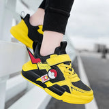 Pokemon Kids Fashion Sneakers: Classic Children's Walking Shoes for Boys and Girls with Leather, Ideal for Casual Outdoor Wear