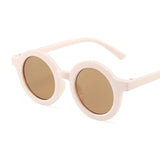 Adorable Cartoon Bear-Shaped Round Sunglasses for Kids - Vintage Style Eyewear with UV Protection, Classic and Fashionable for Boys and Girls