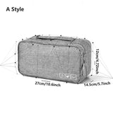 Portable Travel Clothing Storage Bag - Waterproof Organizer for Socks, Bras, and Clothing