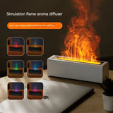 Colorful Flame-Effect Humidifier and Fragrance Diffuser with USB Plug-in, Ideal for Office and Home