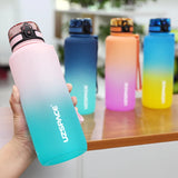 UZSPACE 1500ml Sports Water Bottle: Features Time Marker, Large Capacity, Portable and Leak-Proof Design, Ideal for Outdoor Travel