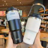 Stainless Steel Thermal Vacuum Mug: Available in 600ml, 750ml, and 900ml, Non-slip and Leak-Proof, Perfect for Coffee, Milk Tea, and Water