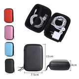 Mini Zippered Storage Hard Bag - Portable Earphone Case and Headset Box, Multifunction Organizer for SD and TF Cards, Ideal for Headphone Storage