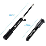 Aluminum Alloy Mini Bike Pump: Hand Air Pump for MTB and Road Cycling, Compatible with Schrader and Presta Valves up to 100Psi