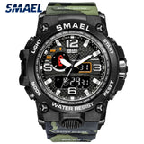 Men's Sports Watch - Military Style Analog Quartz Clock, Durable Design for Active Men, Model 1545