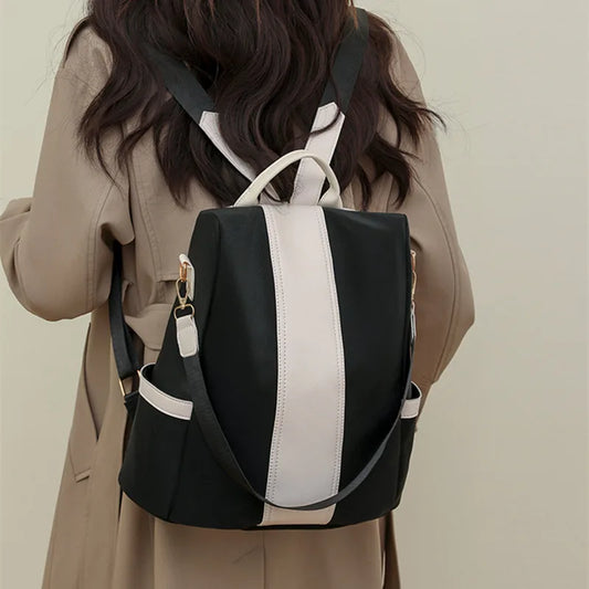 Stylish Small Leather Backpack for Women: Fashionable Shoulder Bag with Anti-Theft Features, Perfect for Casual Fashion