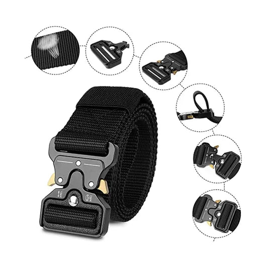 Tactical Nylon Belt: Quick-Release for Outdoor Activities, Unisex, Plus Size