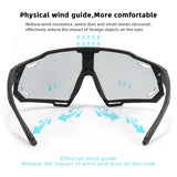 Photochromic Polarized Cycling Sunglasses for Men - Ideal for Outdoor Cycling, Chameleon Goggle Bike Shades