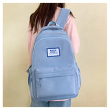 Ultra-Light White Backpack for Women: Casual and Simple Design, Perfect for Travel, Sports, and Carrying Notebooks