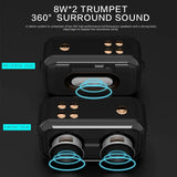 High-Quality Stereo Bluetooth Speaker, Enhanced Bass and Treble, TWS Bluetooth 5.0, Supports TF Card, USB, and AUX Audio Input