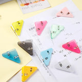 20pcs Triangle Clip Binder Clips: Creative Paper Corner Clips for Desk and Shelf Organization in the Office