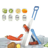 Adjustable Mandoline Vegetable Slicer, Safe Potato Cutter, French Fry Chopper, and Kitchen Grater