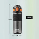 600ml Premium Tritan Water Bottle with Straw, BPA-Free Leak-Proof Design, Ideal for Kids and Students, Perfect for Outdoor Sports