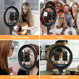 RGB Ring Light with Tripod Stand: LED Lights Ring Lamp for Phone Photography Lighting, ideal for Tik Tok Studio and LED Studio Lights