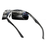 Luxury Rimless Polarized Sunglasses for Men - High-Quality Aluminum Magnesium, Ideal for Outdoor Cycling and as Goggles