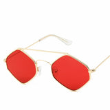 Polygonal Sunglasses for Women and Men - Clear Color, Ideal for Driving and Summer Accessories