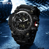 Men's Luxury Digital Quartz Sport Watch – Chronograph LED Dual Display Wristwatch from Top Brand