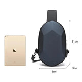 New Fashion Anti-Theft Men's Chest Bag: Includes USB and Earphone Jack, Ideal for Sports and Waterproof Mobile Phone Storage