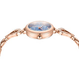 Luxury Rhinestone Bracelet Women's Watch - Fashionable Starry Rose Gold Quartz Timepiece for Female Students