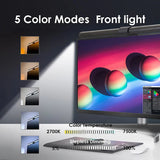 USB RGB LED Monitor Light Bar - Stepless Dimming, Eye-Care Computer Screen Hanging Lamp, Atmospheric Desk Lighting