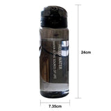 780ml Leakproof Sports Water Bottle, Portable and Clear for Gym and Travel Use