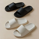 Unisex Solid Color Shower Slippers - Comfortable, Non-Slip, Soft Sole