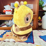 Labubu Idol Doll Bee & Shark Suit Set – 17cm Kpop-Inspired Plush Doll Outfit Clothes for Cute DIY Dress-Up & Collectible Display
