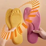 Two Pairs of Self-Heating Insoles: Thermostatic Thermal Insoles with Memory Foam, Massage Features