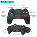 Nintendo Switch Wireless Gamepad - Pro Bluetooth-compatible Controller, Joypad Remote for Gaming, Essential Game Accessories