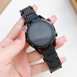 Carbon Fiber Band for Samsung Galaxy 5/4/Classic 46mm, Active 2 40/44mm, Gear S3: Compatible with Huawei Watch GT/2e/3/Pro, Available in 20mm/22mm