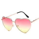 Vintage Heart-Shaped Sunglasses for Women - Candy-Colored Gradient Sun Glasses, Perfect for Outdoor Parties and Events