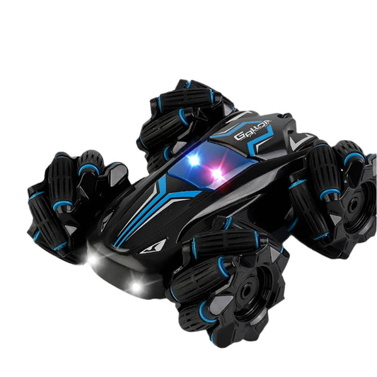 Remote Control Stunt Car with Double-Sided Design, Lights and Music, Capable of Lateral Drift and High-Speed Climbing, Fun Toy Car