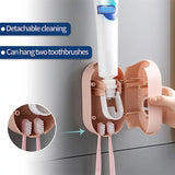 Automatic Toothpaste Dispenser – Punch-Free Wall-Mounted Toothpaste Squeezer & Toothbrush Holder for Kids & Families | Bathroom Accessories