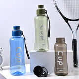 1500ml Large Capacity Portable Water Bottle, Outdoor Sports Plastic Cup with Protective Cover